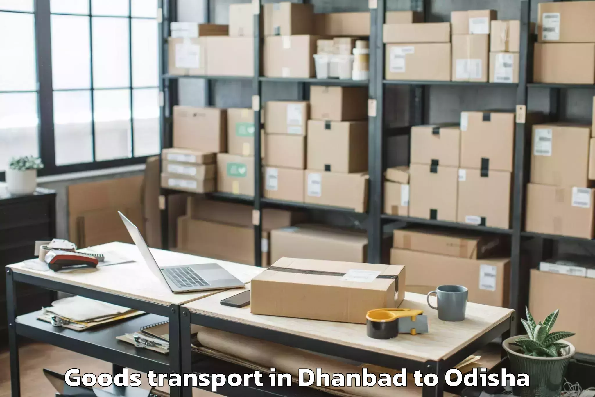 Efficient Dhanbad to Chikitigarh Goods Transport